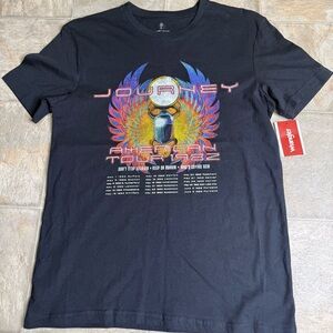 Journey American Tour 1982 Concert Tshirt Mens Size Small Black Rock Band NWT